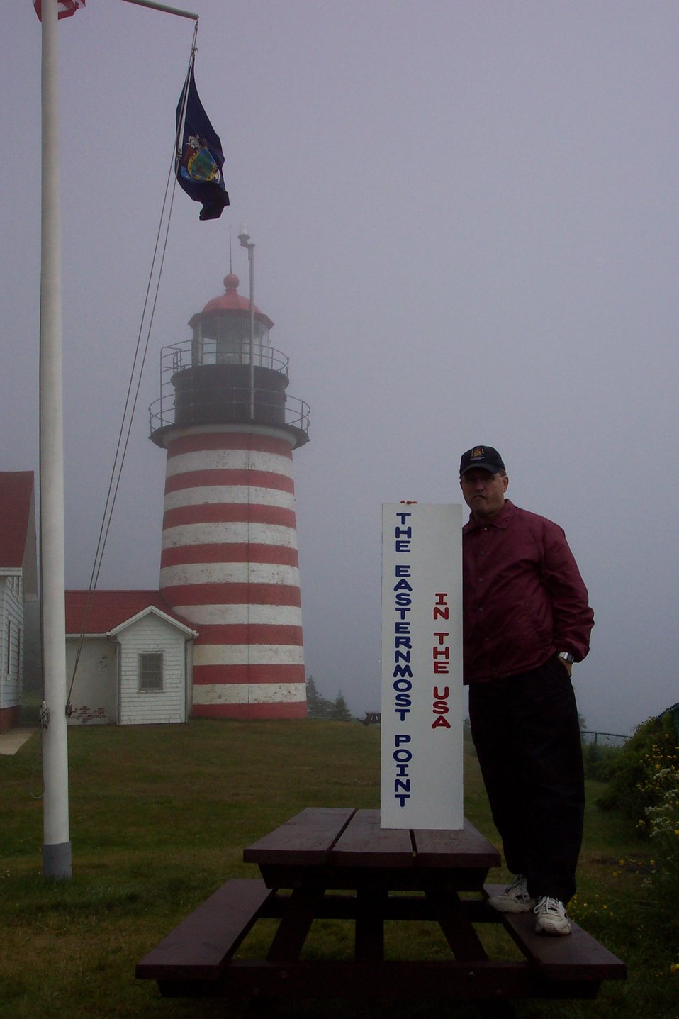  West Quoddy Head Lighthouse, the easternmost point in the contiguous United States. 