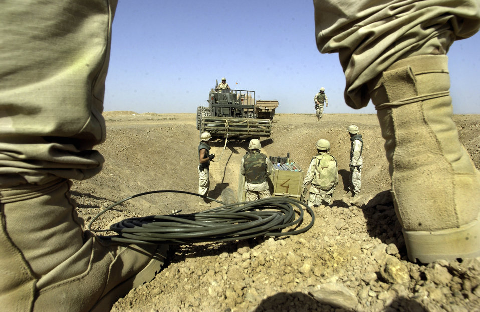 Disposing enemy ordnance