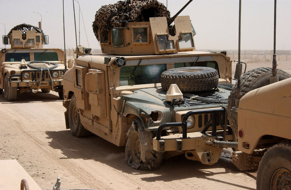 Security forces Airmen step outside the wire