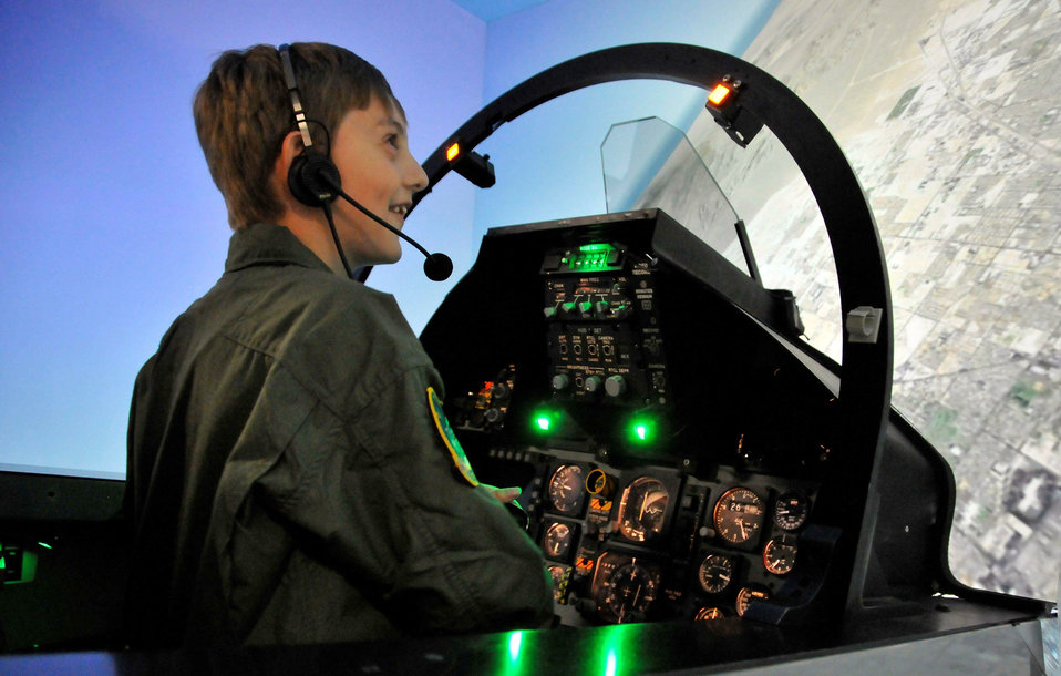 Child becomes pilot for a day