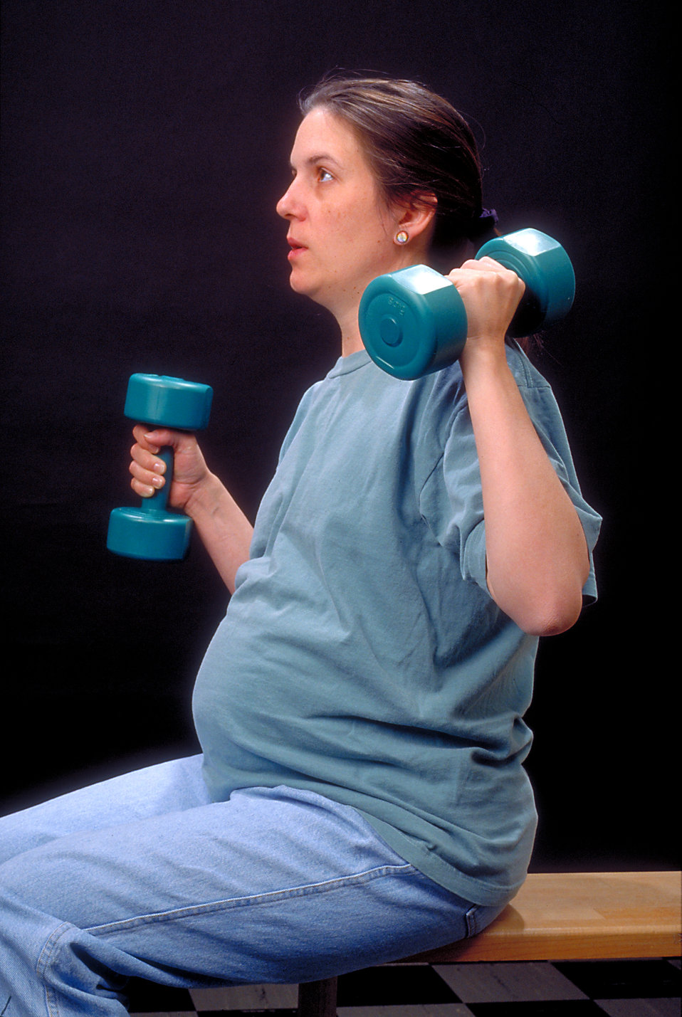 Exercising during pregnancy.