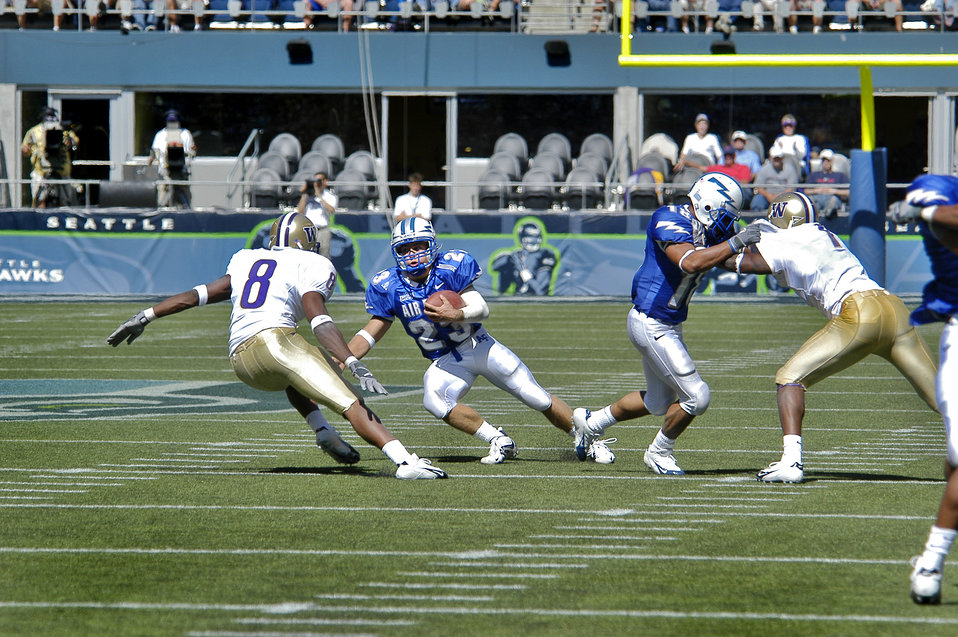 Falcons win opener