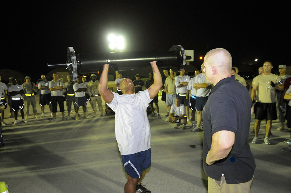 Airmen show true grit in Strongman competition