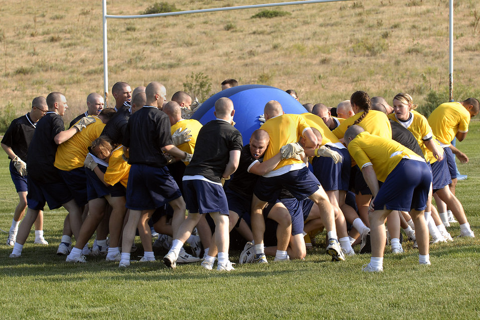 Academy basic cadets team up for Field Day