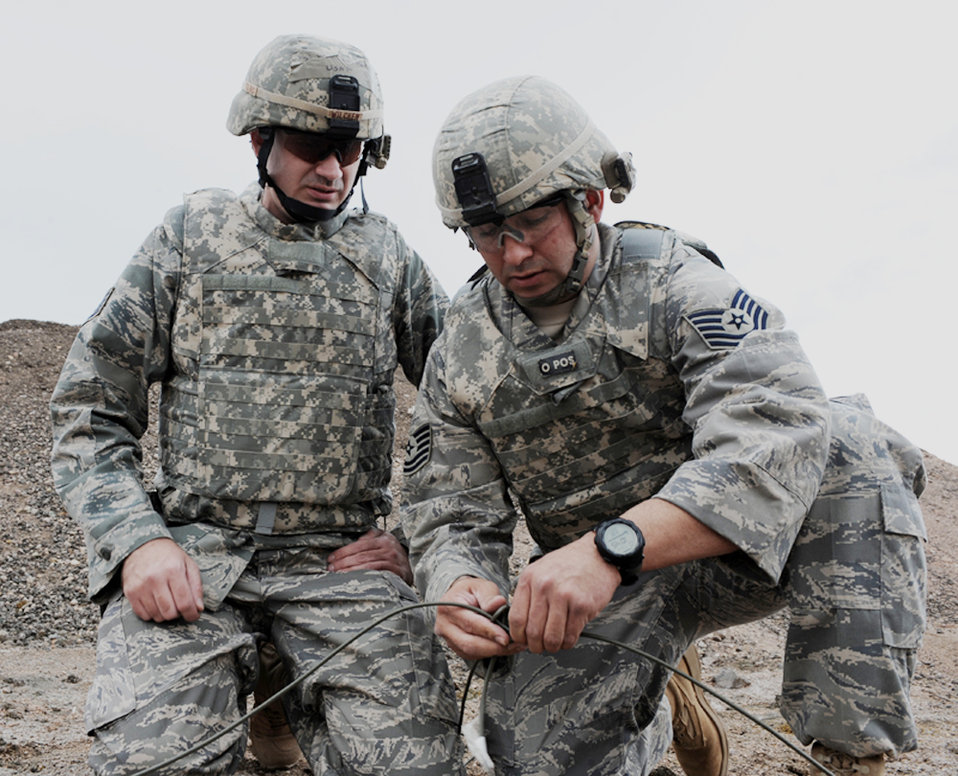 EOD team charge an explosion