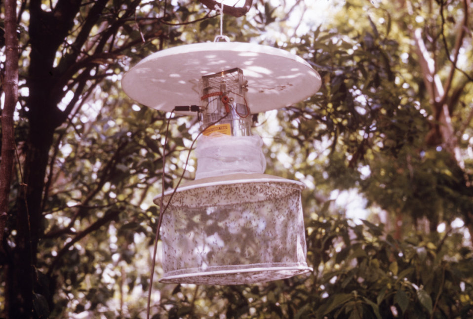 Public Domain Picture This image shows a CDC light trap that has