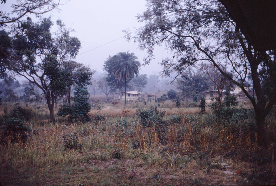 This 1968 photograph showed the terrain outside of a Red Cross refugee relief camp during the Nigerian-Biafran civil war.