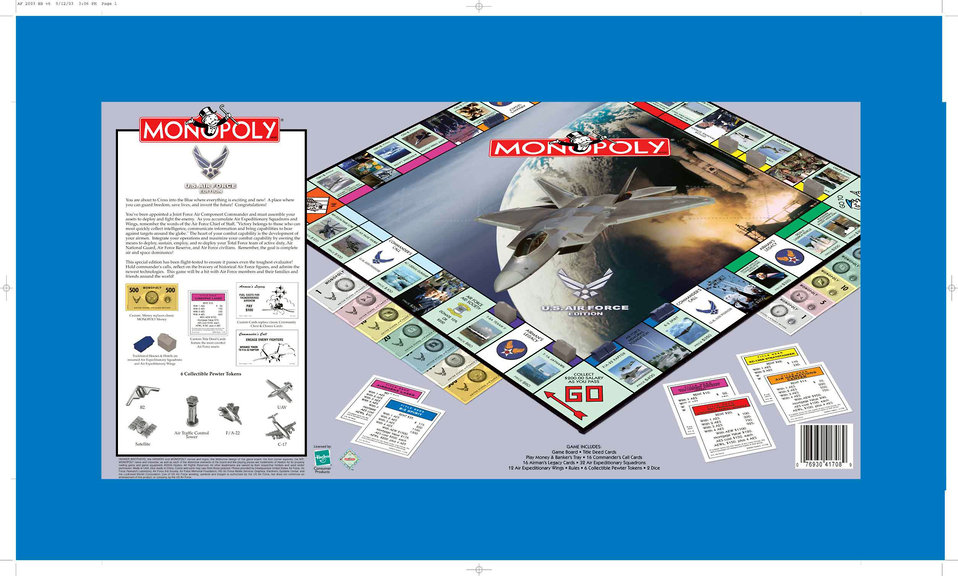 Air Force Edition Monopoly coming soon