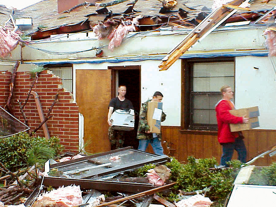 Tornado strikes Tyndall