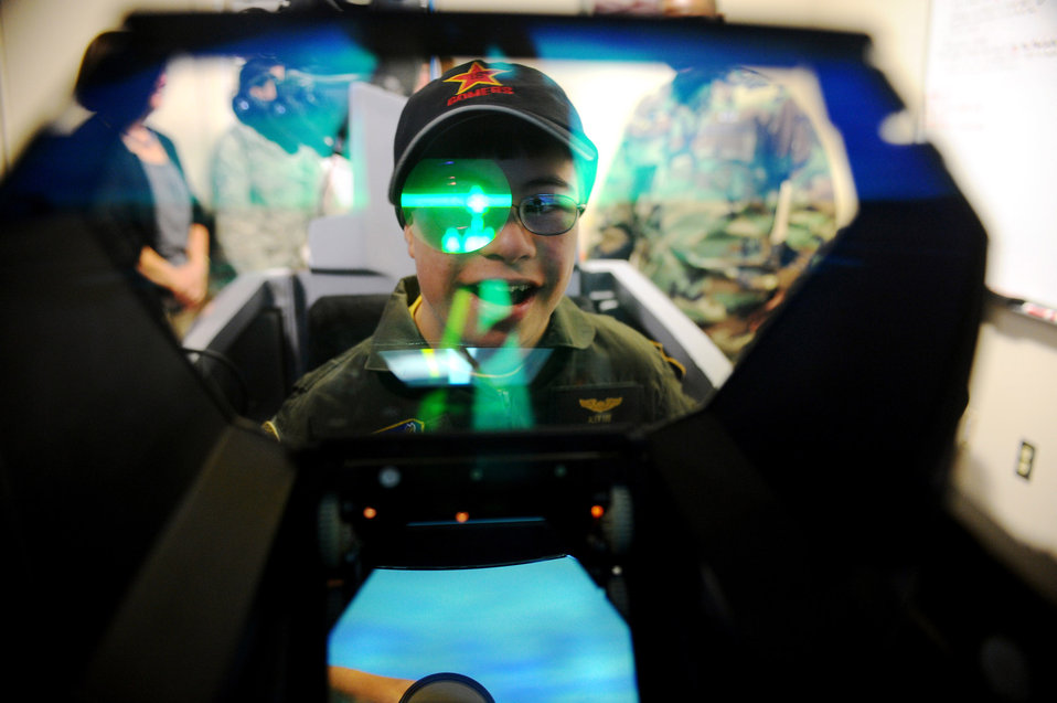 Eielson Airmen turn child into pilot for a day