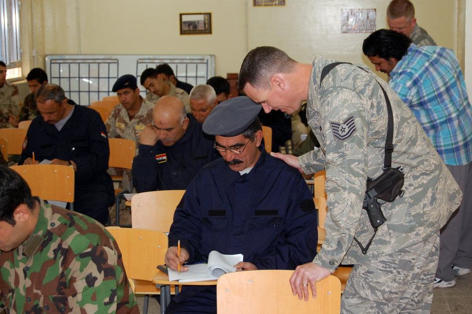 Air Force instructors empower Iraqi warrant officers to lead