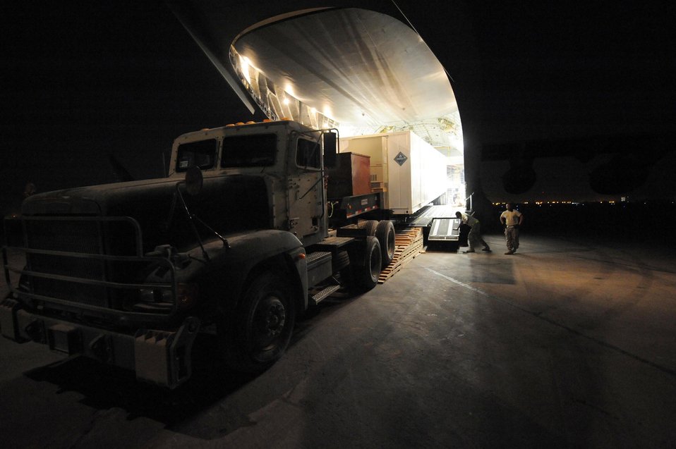 No cargo too large for Sather aerial port Airmen