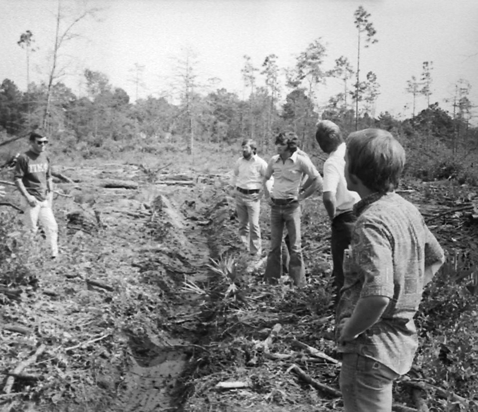 Mosquito control training excersises taking place during the 1970s.