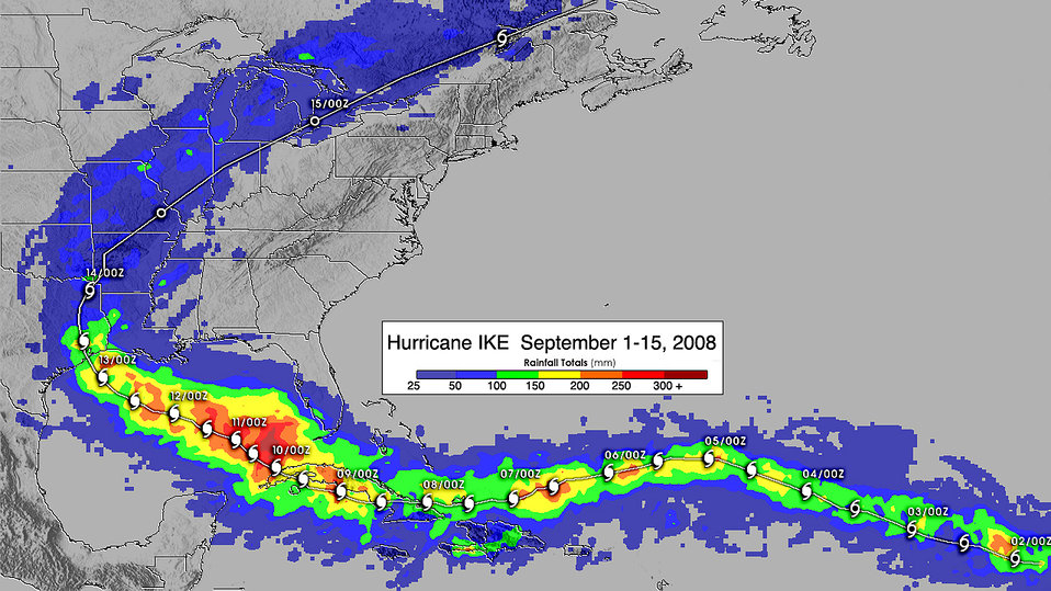 Sept. 18, 2008: NASA's TRMM Satellite Assesses Hurricane Ike's Rainfall
