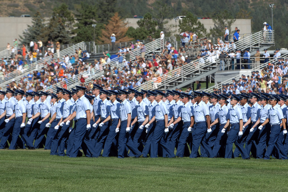 Academy cadets participate in Acceptance Day parade