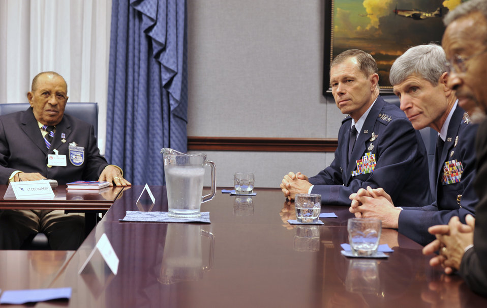 Tuskegee Airmen visit Pentagon