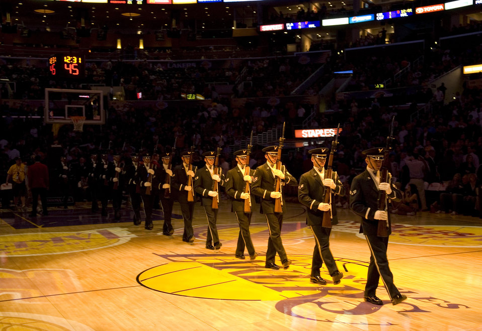 Air Force takes center stage as Bulls visit Lakers