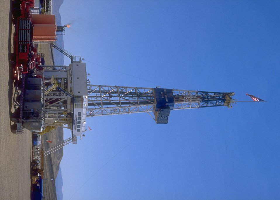 Burlington Northern deep well rig, Casper Field Office.