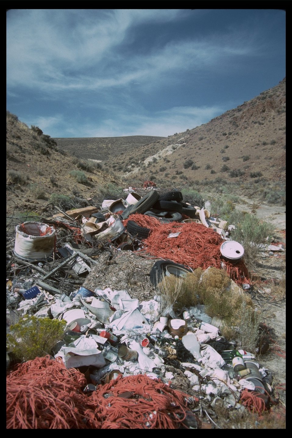 Public Domain Picture Red Mountain WSA with an illegal dump near