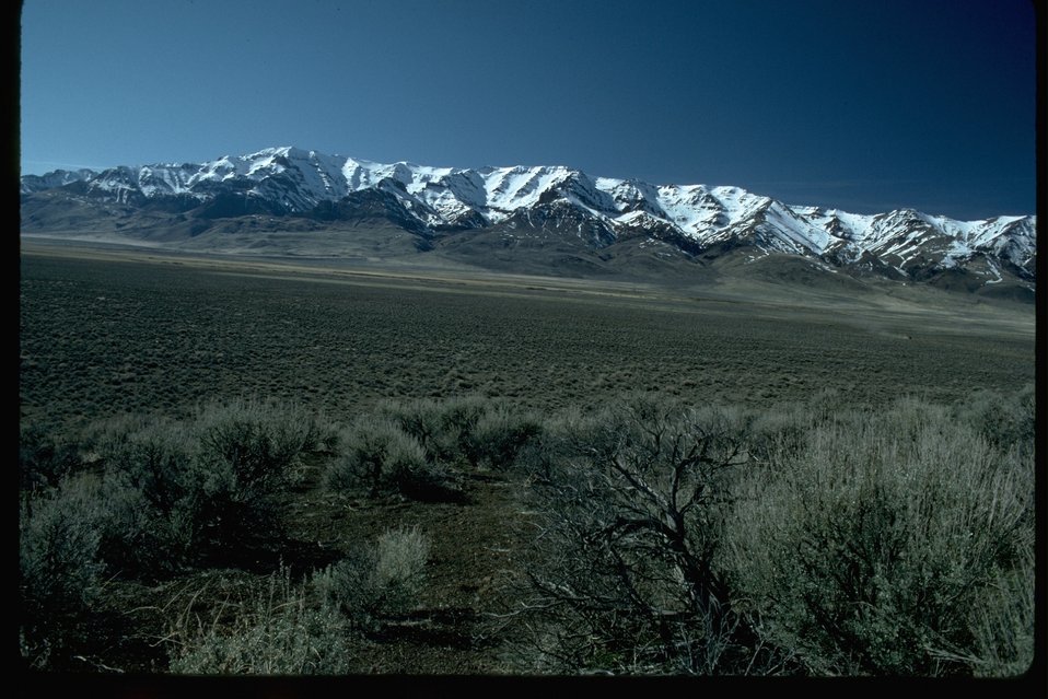 East face of Steens Mountain from Mickey Basin Road.