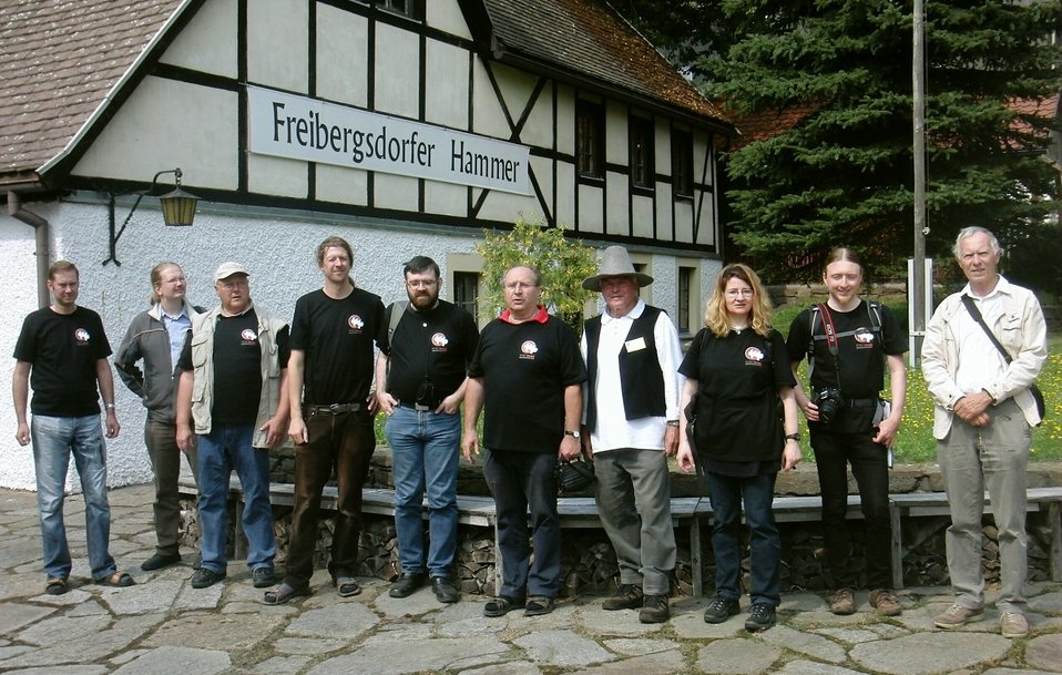 Deutsch:  Gruppenfoto-Freibergsdorfer Hammer 13.08.31..
