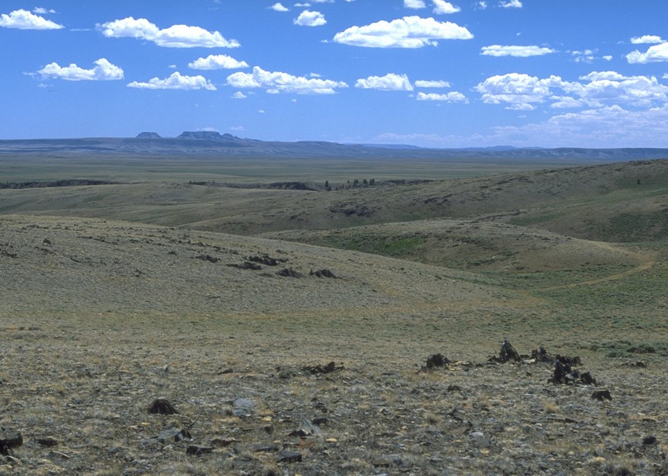 Continental Divide Trail with Oregon Buttes in background, Lander Field Office.  