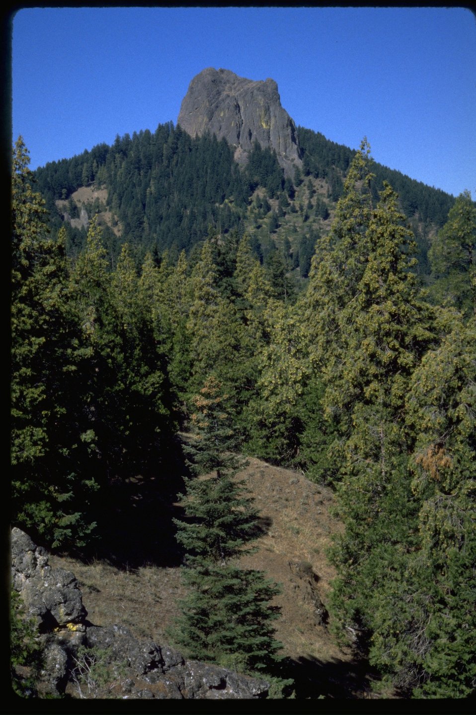 Public Domain Picture Pilot Rock from Hutton/Slide Creek. ID