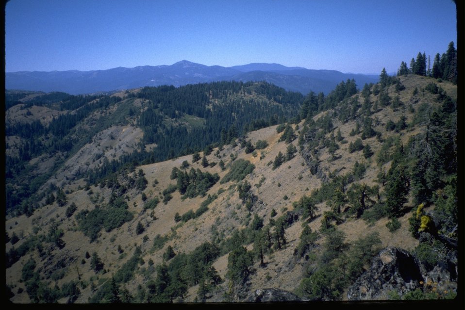 Soda Mountain view west from Boccard Point.