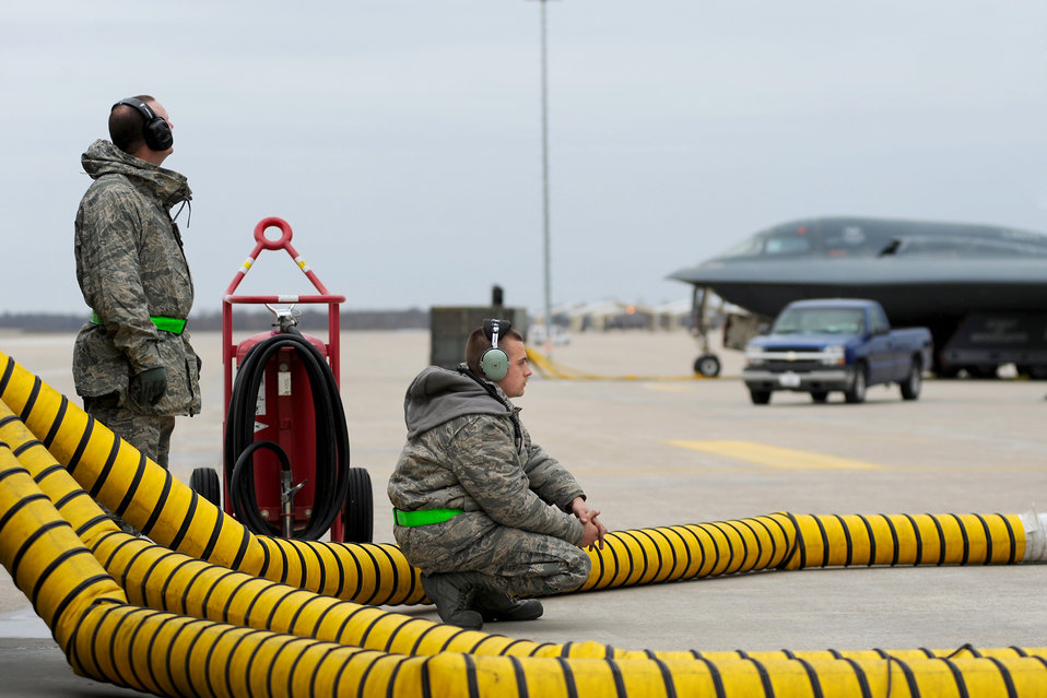 B-2 crews prepare for mission