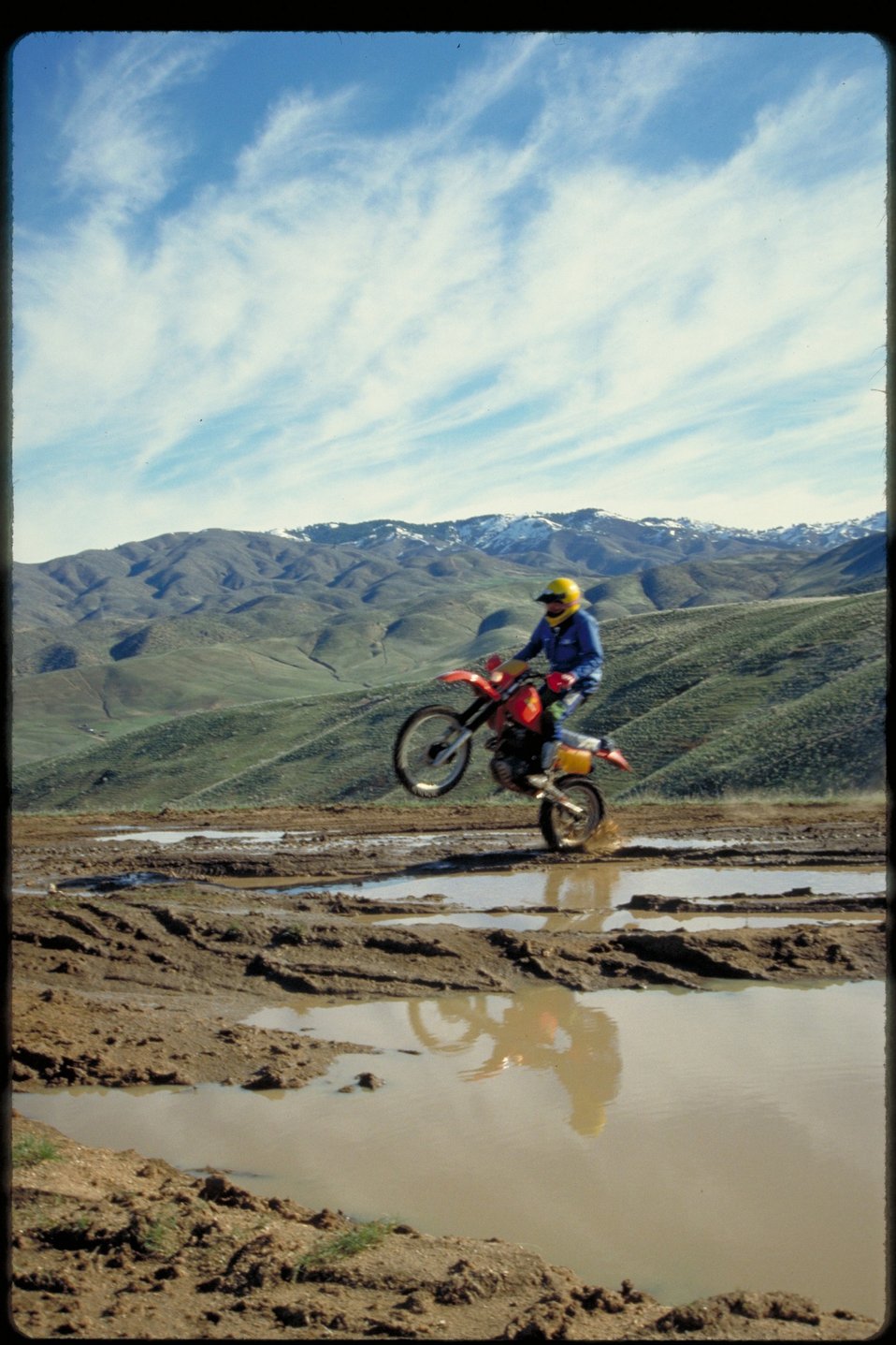 Motocross biker on Boise Front  Four Rivers Field Office  LSRD  Lower Snake River District
