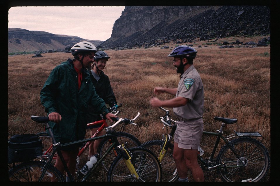 Bikers on Boise Foothills  Boise Front bicyclists  Four Rivers Field Office  LSRD  Lower Snake River District