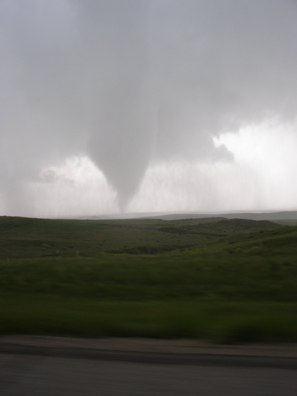  VORTEX2 intercepts a tornado in SE Wyoming on June 5, 2009. 