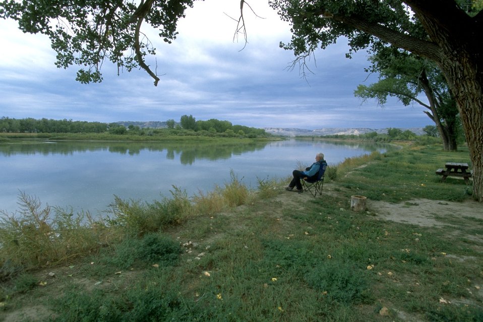 Relaxing along the Upper Missouri River