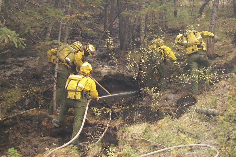 Hot spot line crew  Fire  Clearwater Fire  Salmon Field Office  USRD  Upper Snake River District