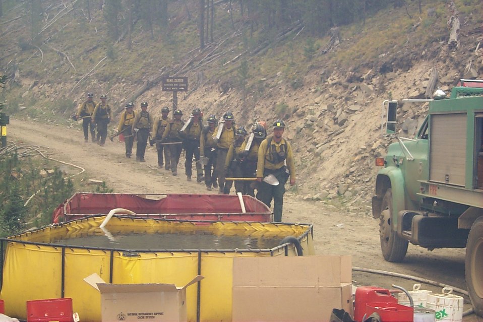 Line crew  Fire  Clearwater Fire  Salmon Field Office  USRD  Upper Snake River District