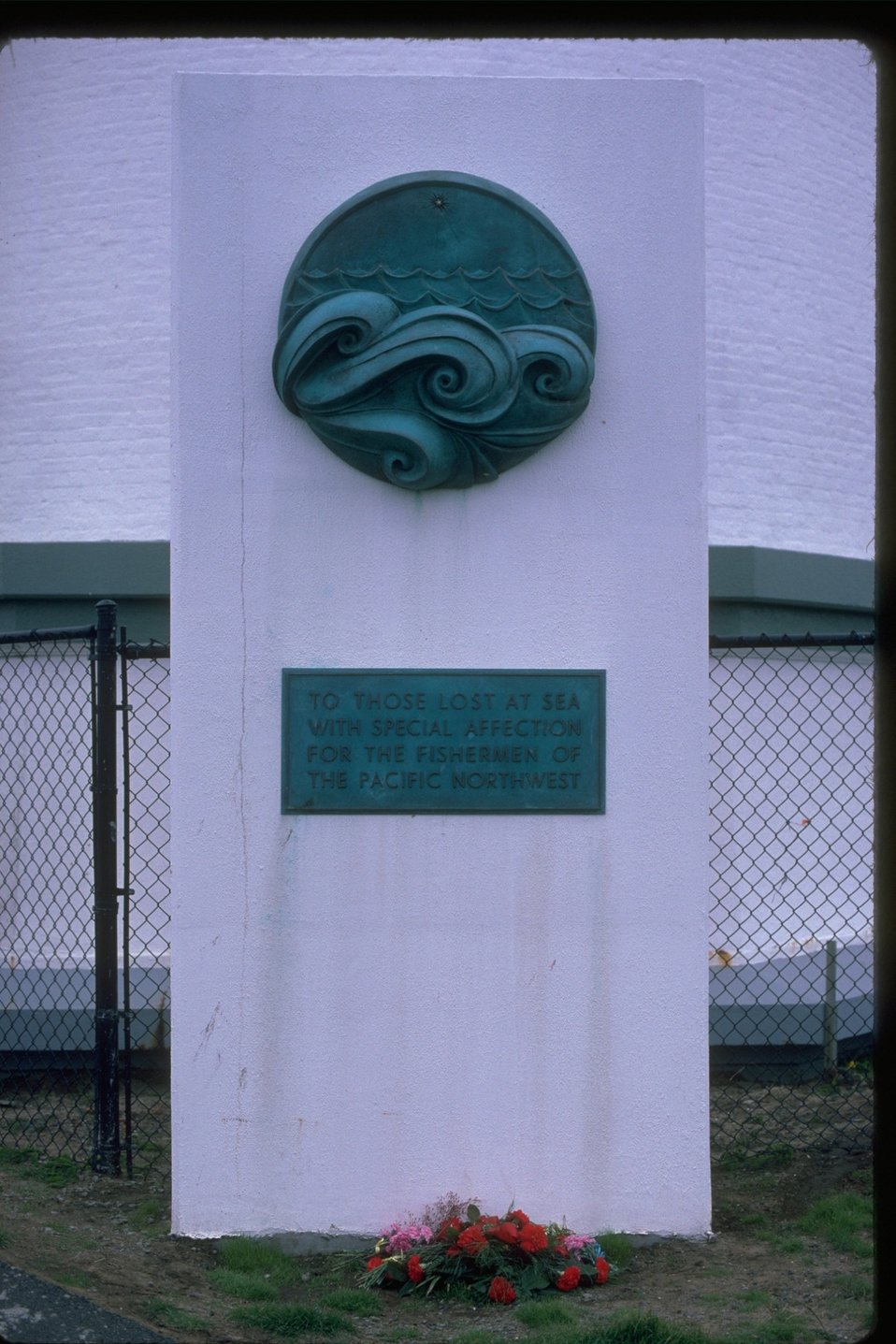 Fisherman's memorial near Yequina lighthouse.